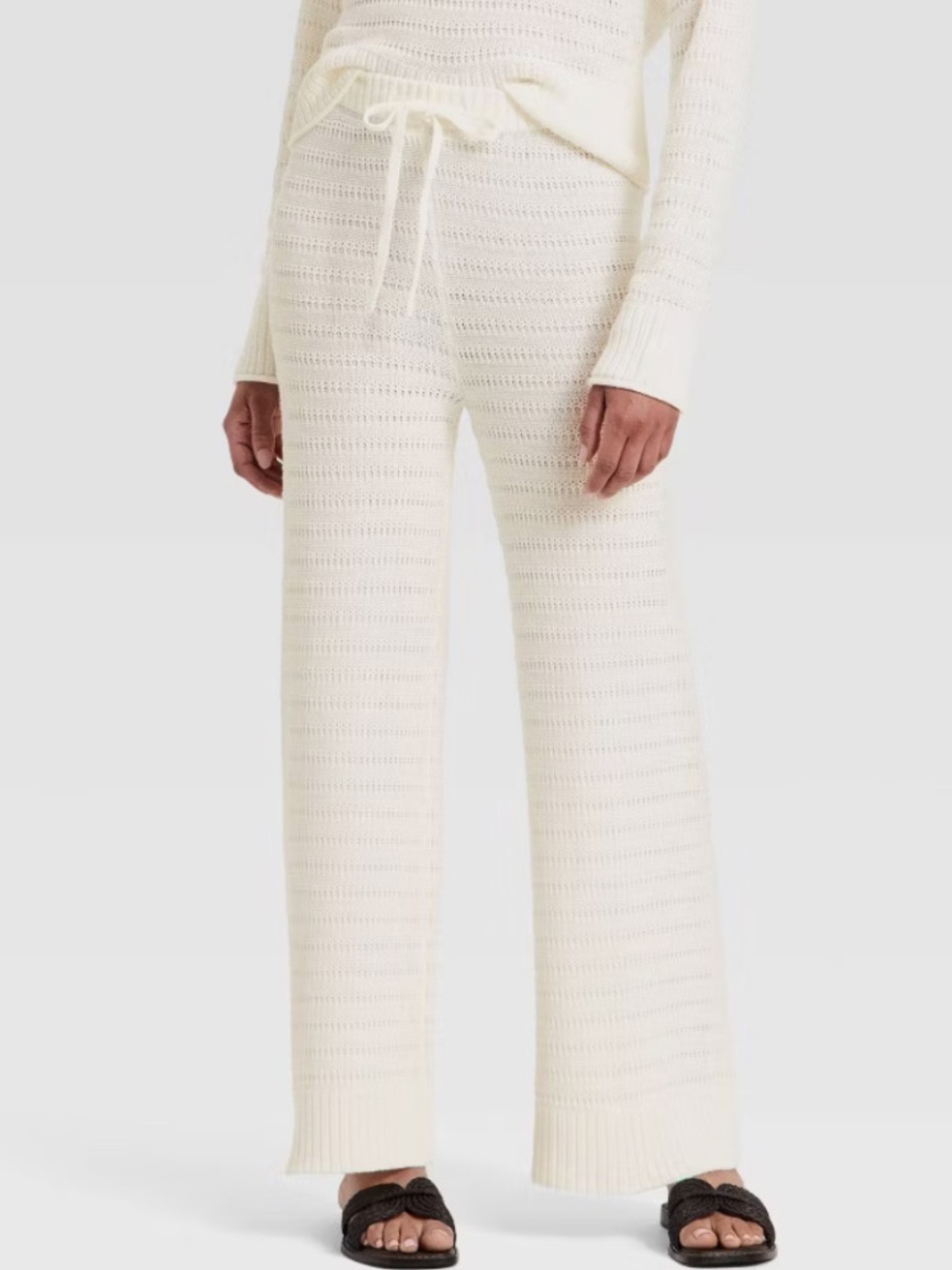Universal Thread Womens High-Rise Full Sweater Pull-On Pants Straight Leg L NWOT